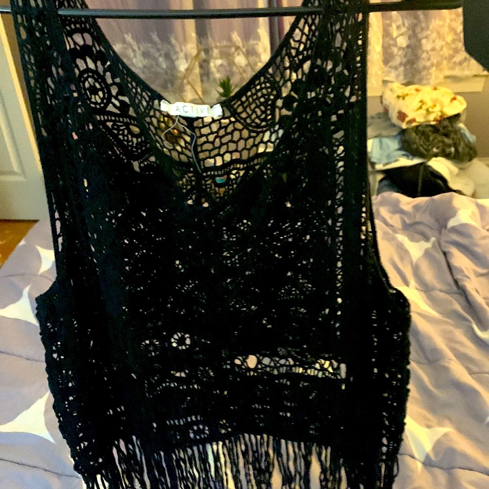 BEAUTIFUL SEE THROUGH BEACH COVER UP
